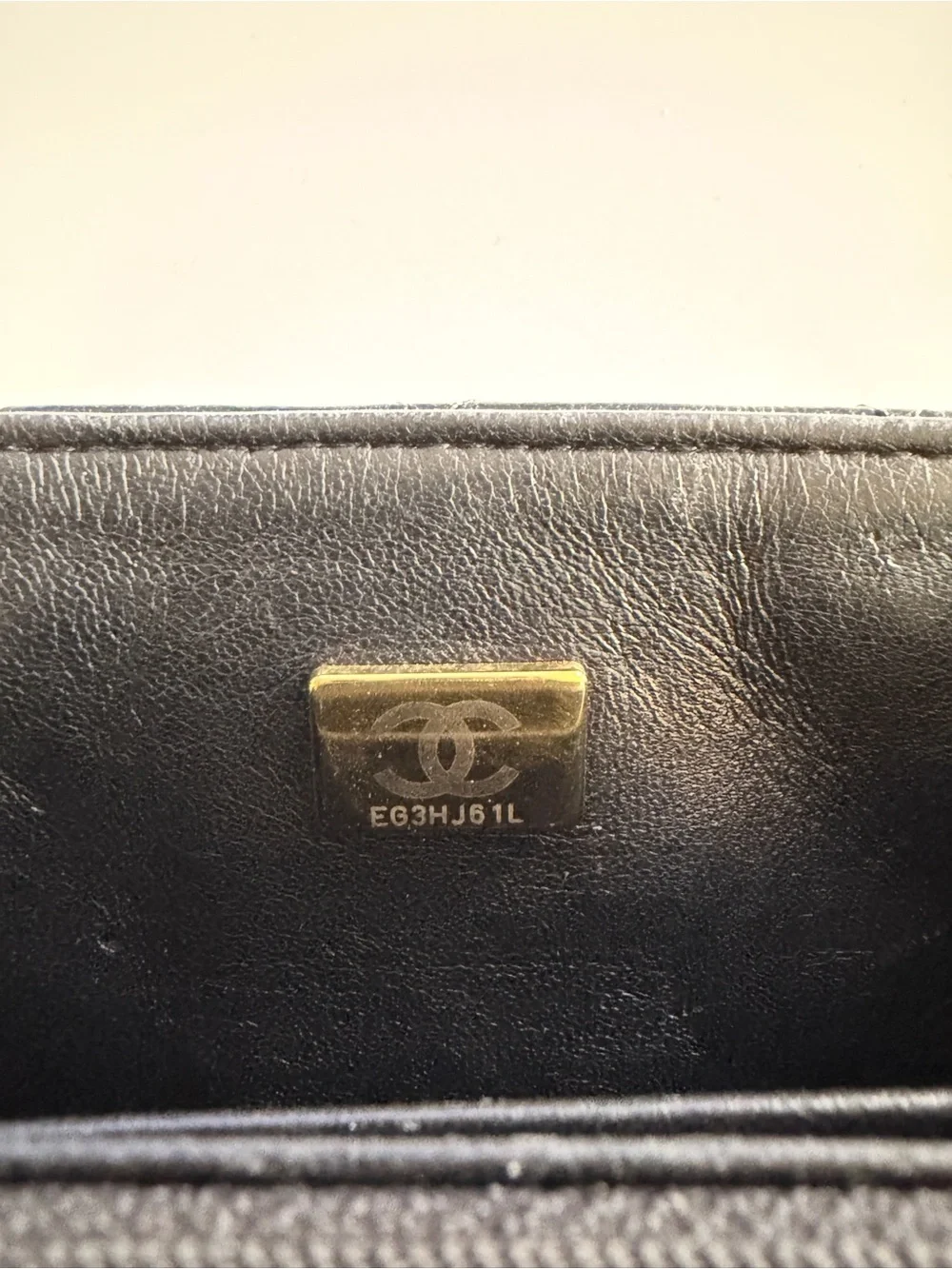 CHANEL Mini Square Classic Flap Bag Black